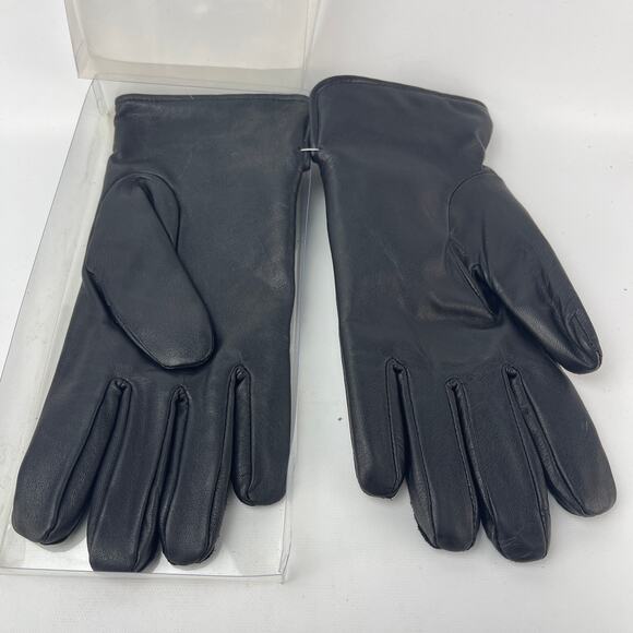 Genuine Leather Adolfo Size Large Driving Gloves 50% Wool/50% Polyester Lining - Picture 2 of 5